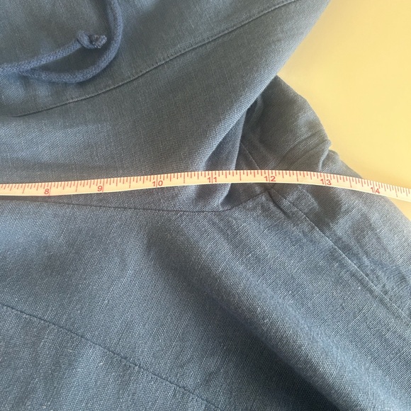 New Peace Love World Boheme Linen Blend Liz Ankle Pants Chambray size Small - Picture 8 of 9